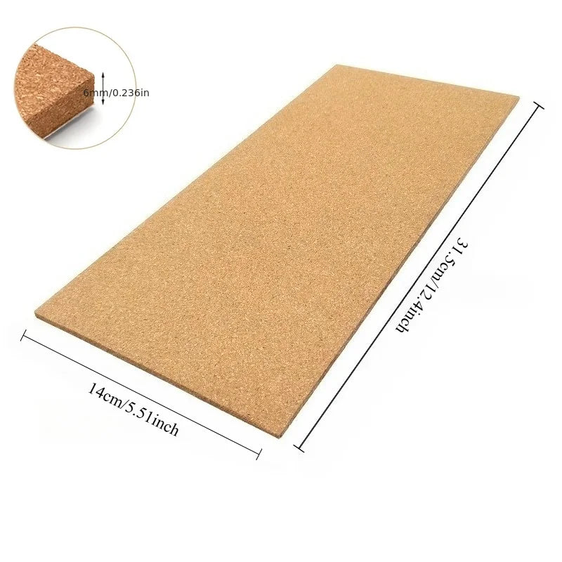 Self-Adhesive Cork Board Tiles — Versatile Message Board for Office and Home