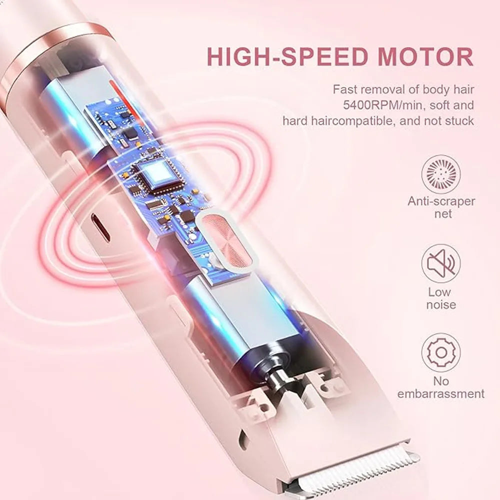 WITZIO 2-in-1 Electric Epilator — Portable Facial and Body Hair Trimmer