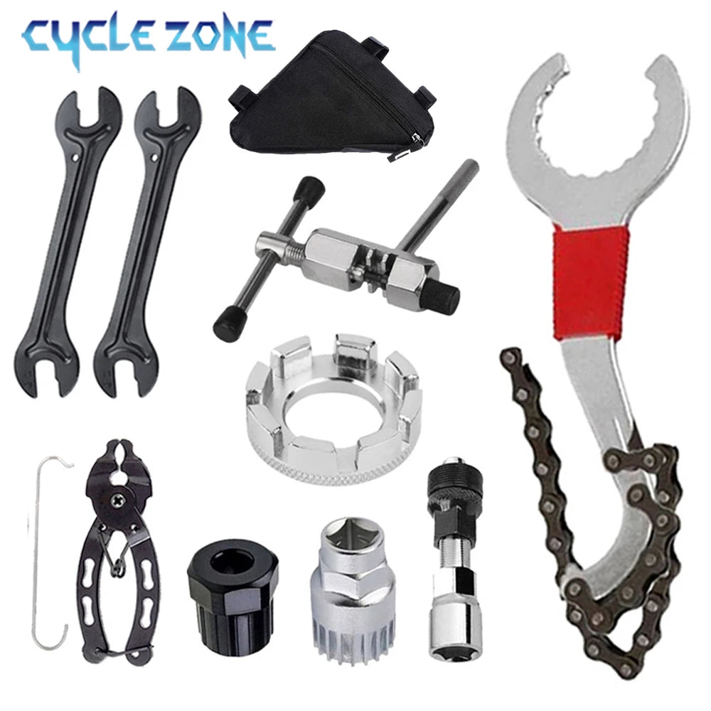 Bicycle Repair Tool Kit — Professional Maintenance Set for MTB and Road Bikes