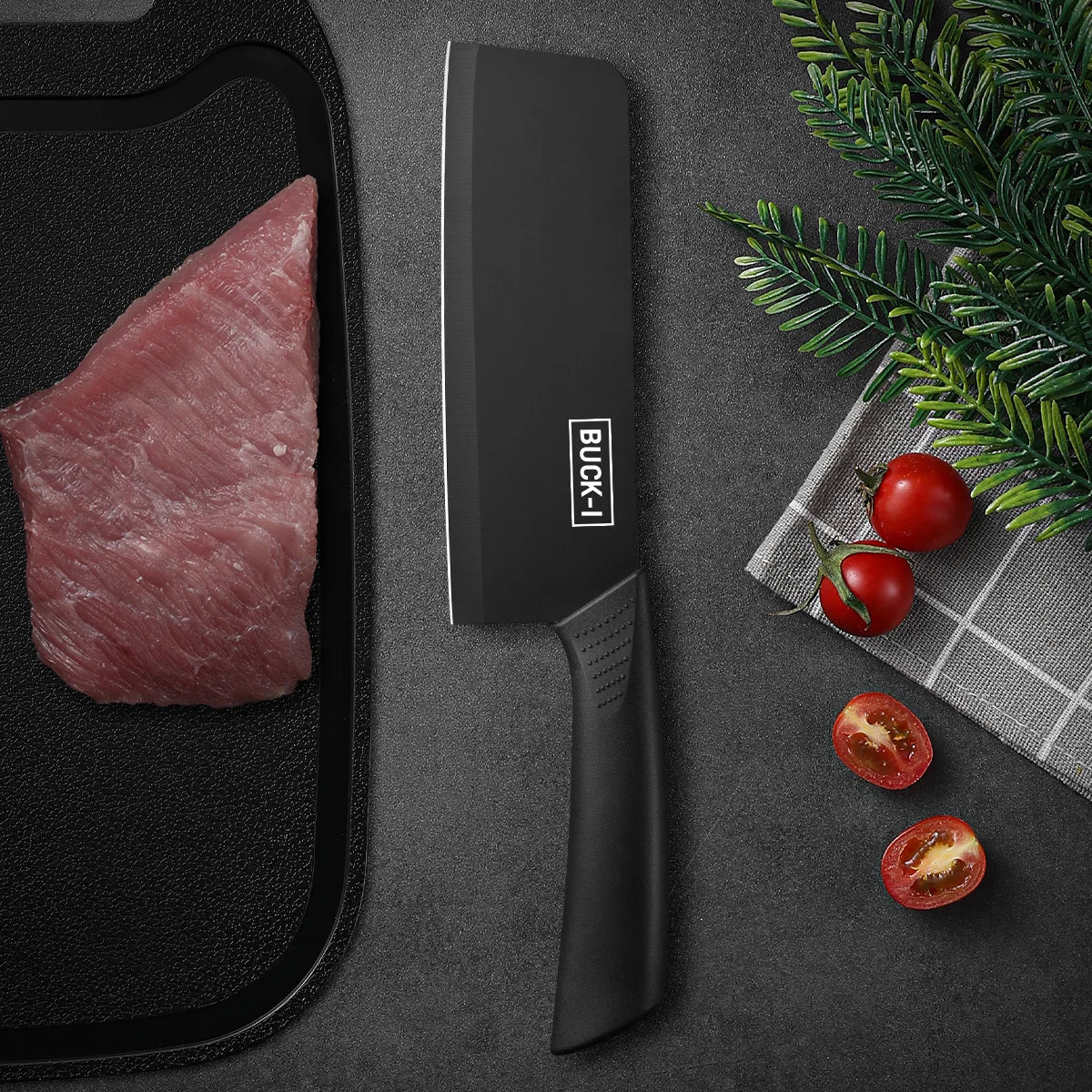 SHENJIU Kitchen Knife Set — Professional Cleaver, Chef and Fruit Knives