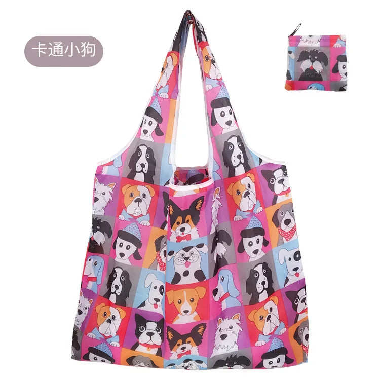 Foldable Reusable Shopping Bags — Heavy Duty Washable Grocery Totes