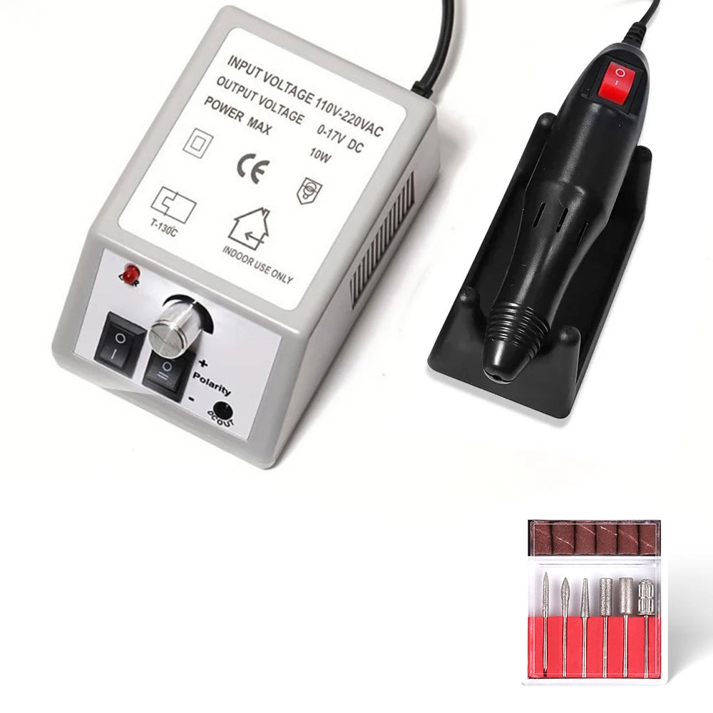 Electric Nail Drill Machine Set — Professional Manicure & Gel Removal Kit