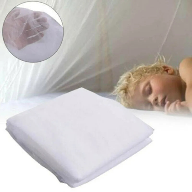 Elegant Four-Door Canopy Mosquito Net — Protective Bedding for Home or Outdoor Use