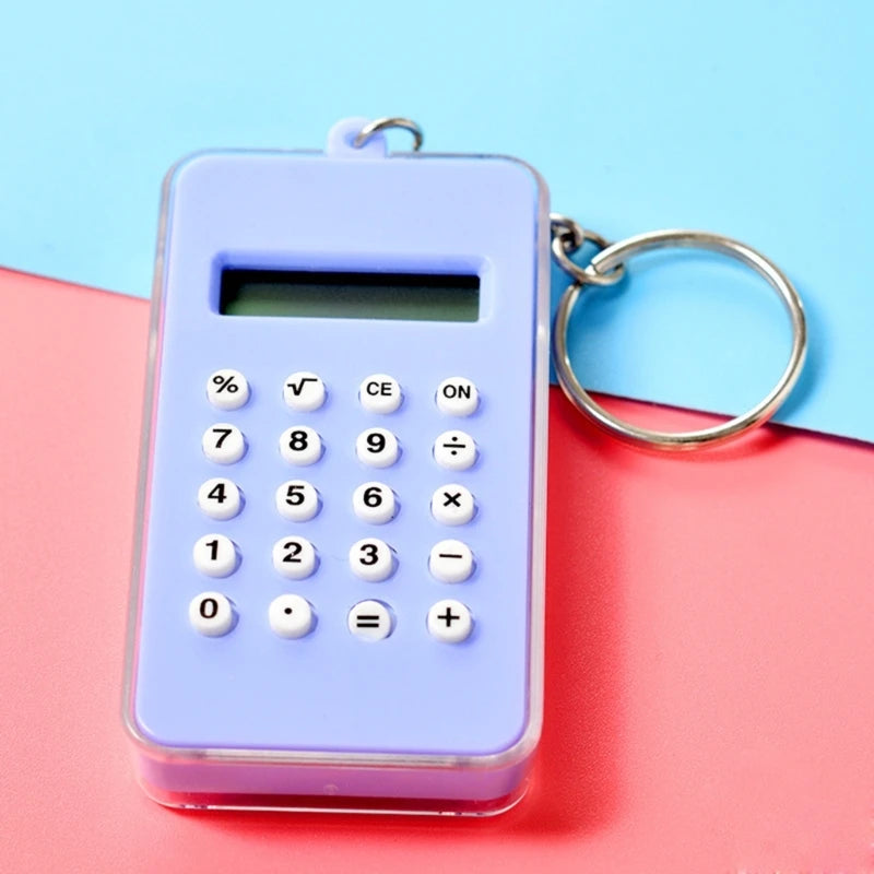 OOTDTY Mini Maze Calculator — 8-Digit Pocket Tool & Keychain Toy