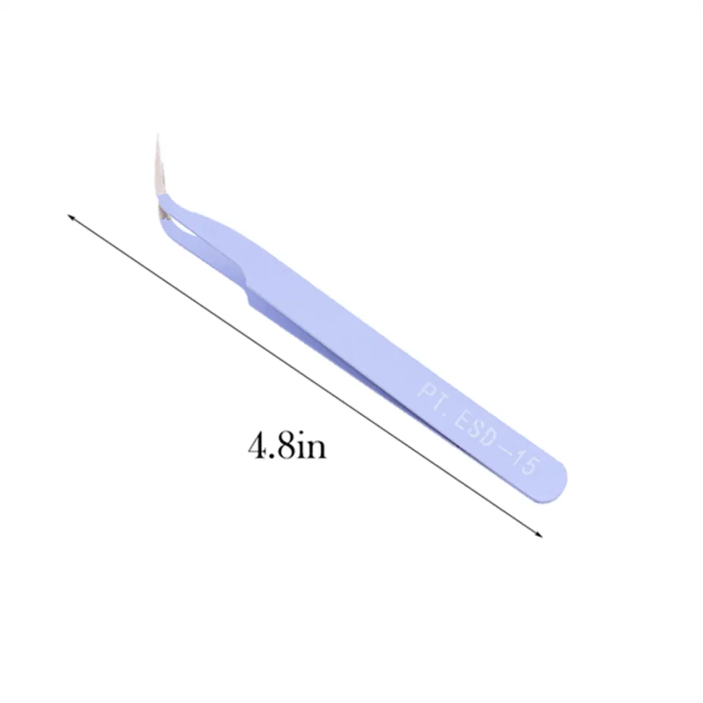 Stainless Steel Eyelash Extension Tweezers — Curved and Straight Lash Tools