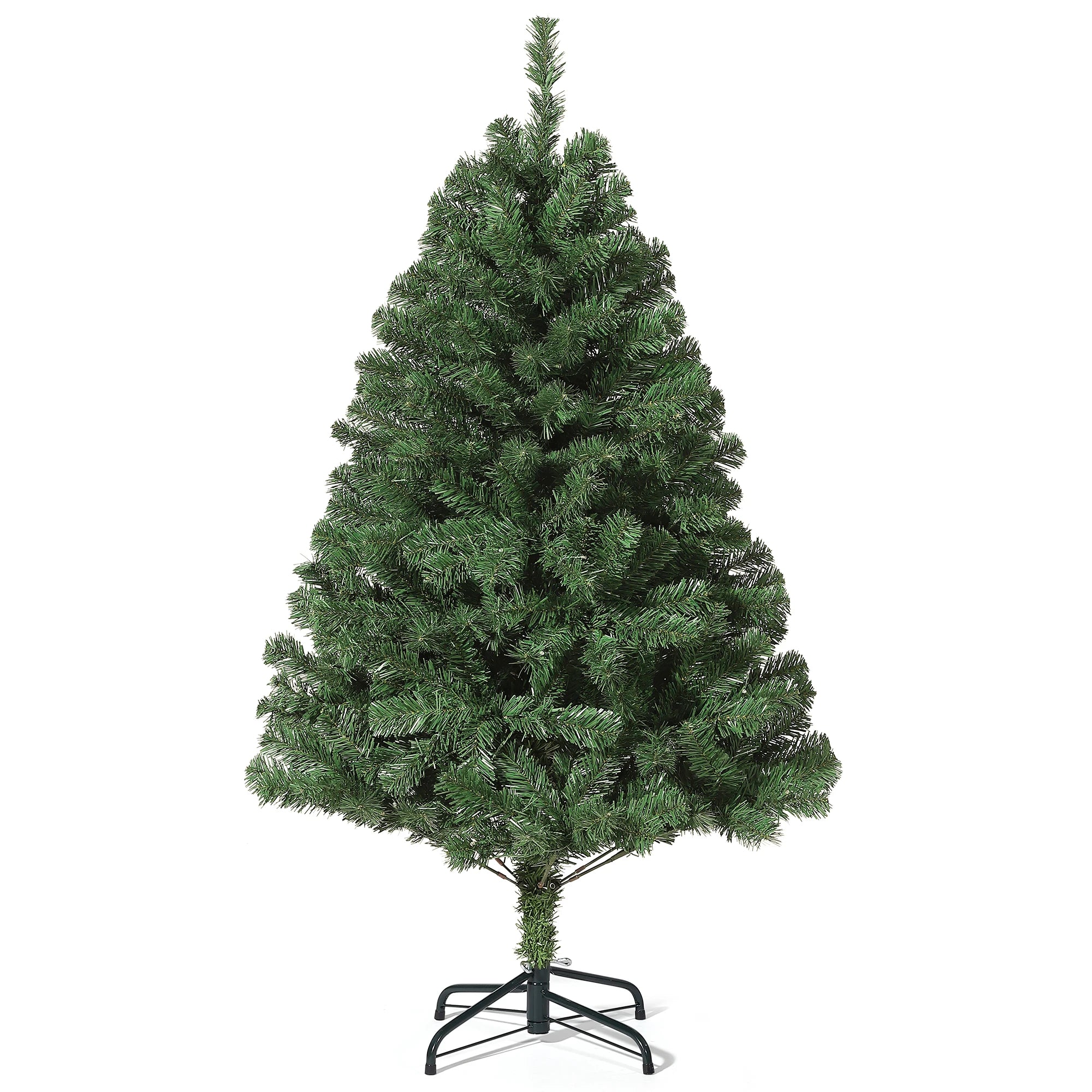 GAOMON 6ft Fraser Fir Artificial Christmas Tree — Prelit with 300 Multicolor LEDs