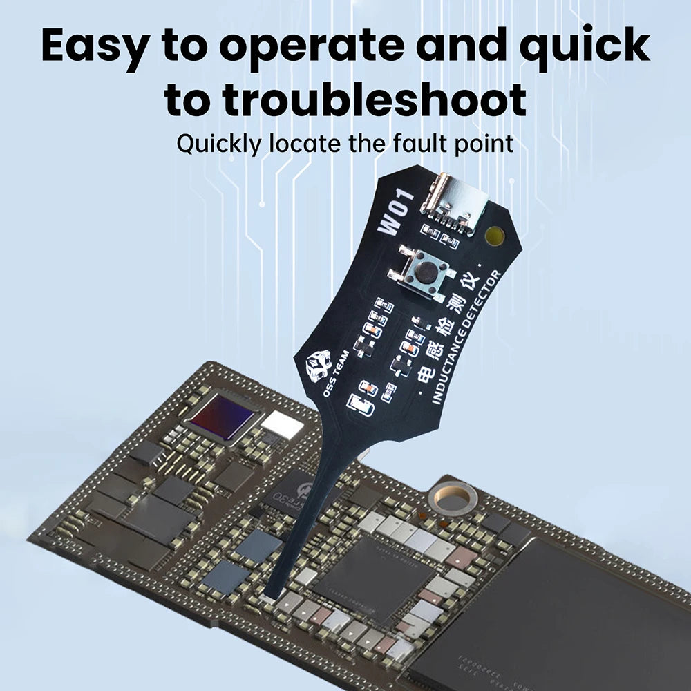 Aideepen Type C Inductance Tester — Electromagnetic Coil Detector Tool