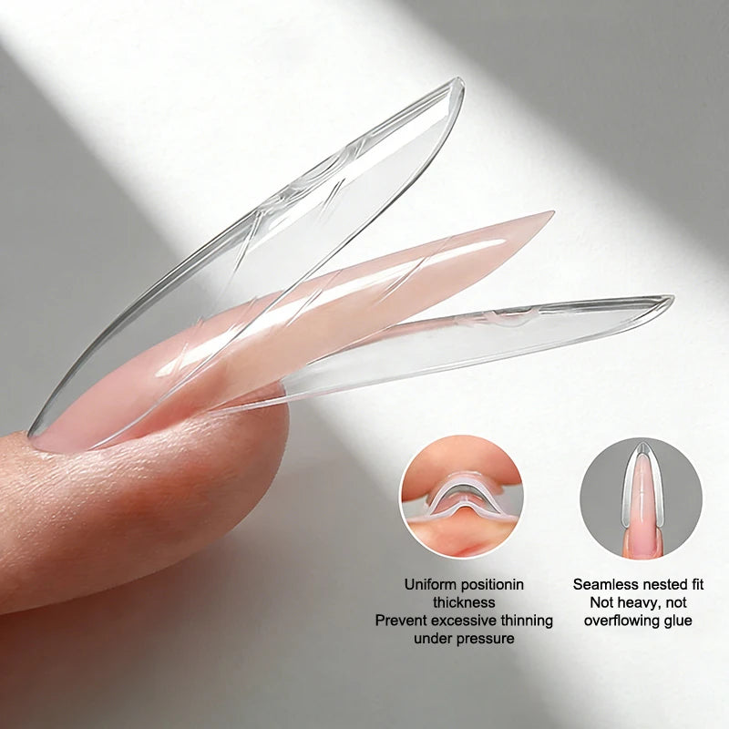 KuZHEN Sandwich Dual Nail Forms — 60pc Professional Extension Kit