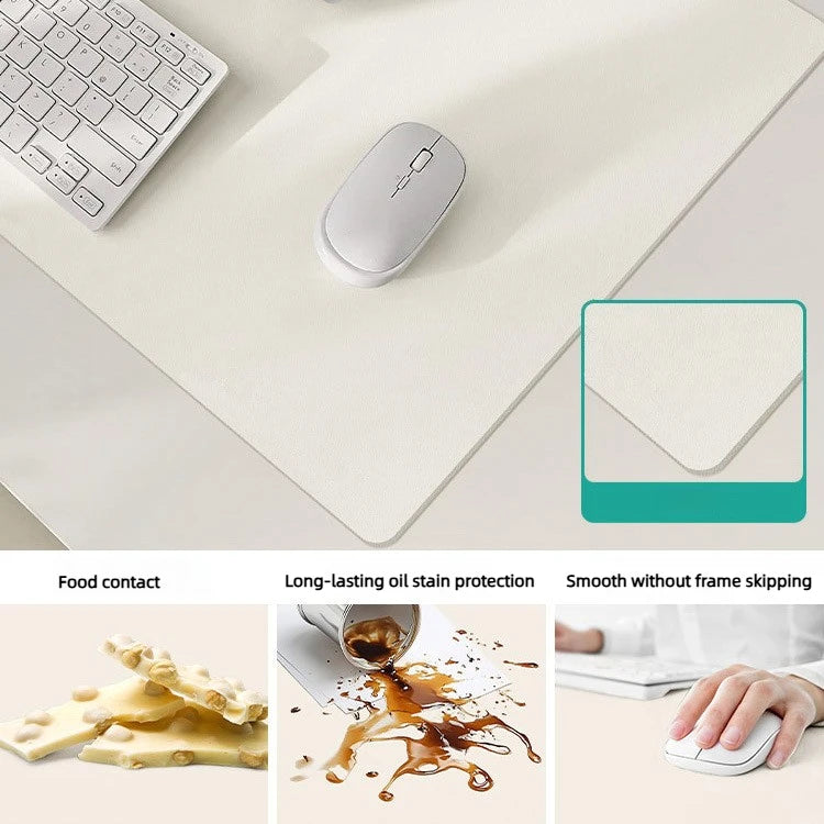 xummen Large PU Leather Desk Mat — Waterproof Office & Gaming Mouse Pad