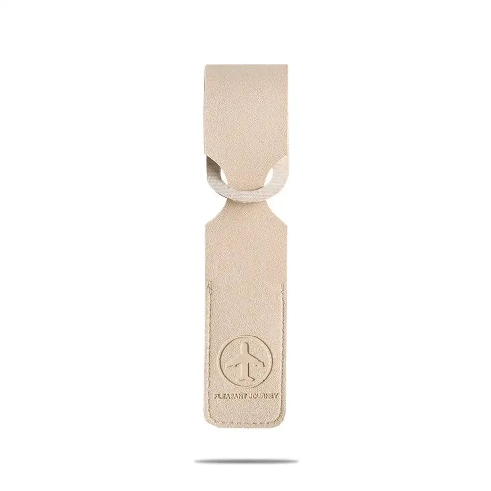 PU Leather Luggage Tag — Stylish Suitcase Identifier with ID Holder