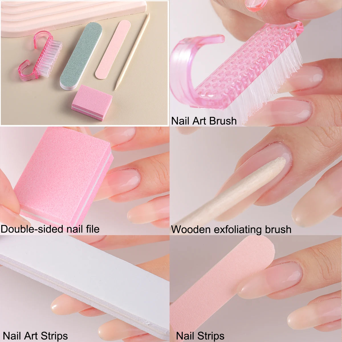 Professional Nail Art Kit — Manicure Preparation & Polishing Set