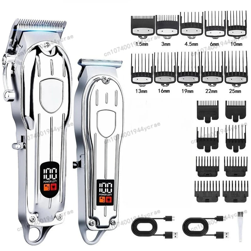 Edieu Professional Electric Hair Clippers — Cordless Trimmer Set for Men
