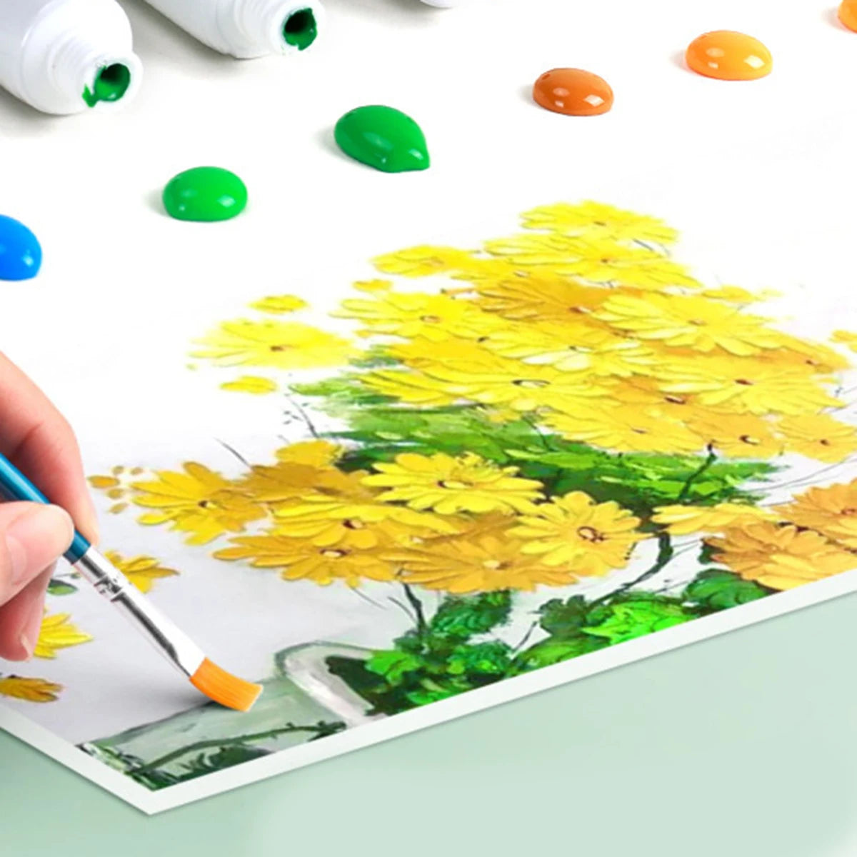 HOPK Acrylic Paint Set — Vibrant Color Bottles for Artists and Beginners