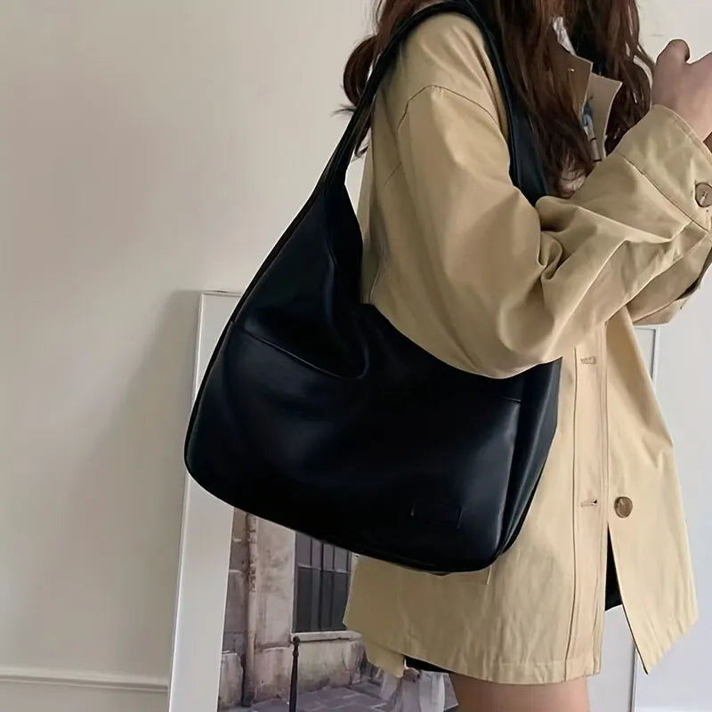 NYXIA Women's Hobo Shoulder Bag — Large Capacity PU Leather Handbag