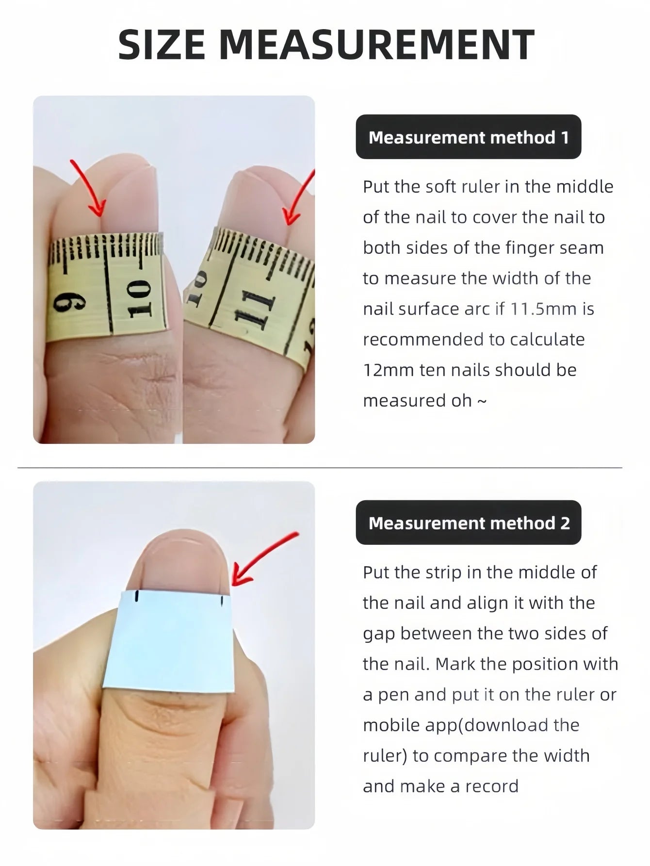 Handmade Full-Cover Nail Tips — Gray-Blue Gradient Minimalist Style