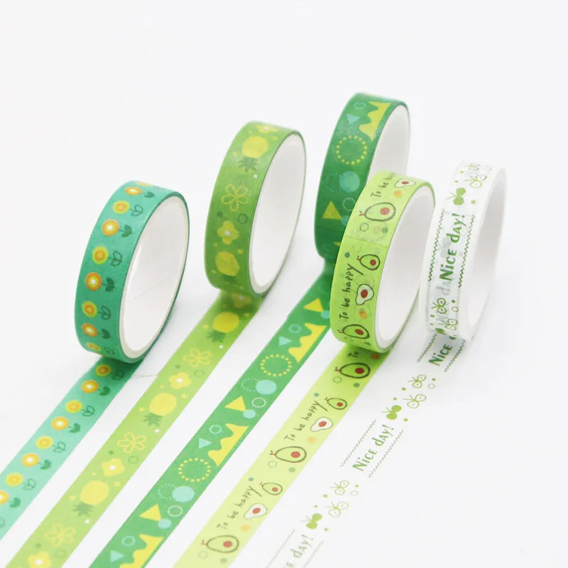 Kawaii Washi Tape Set — Decorative Masking Tape for Journaling & Scrapbooking