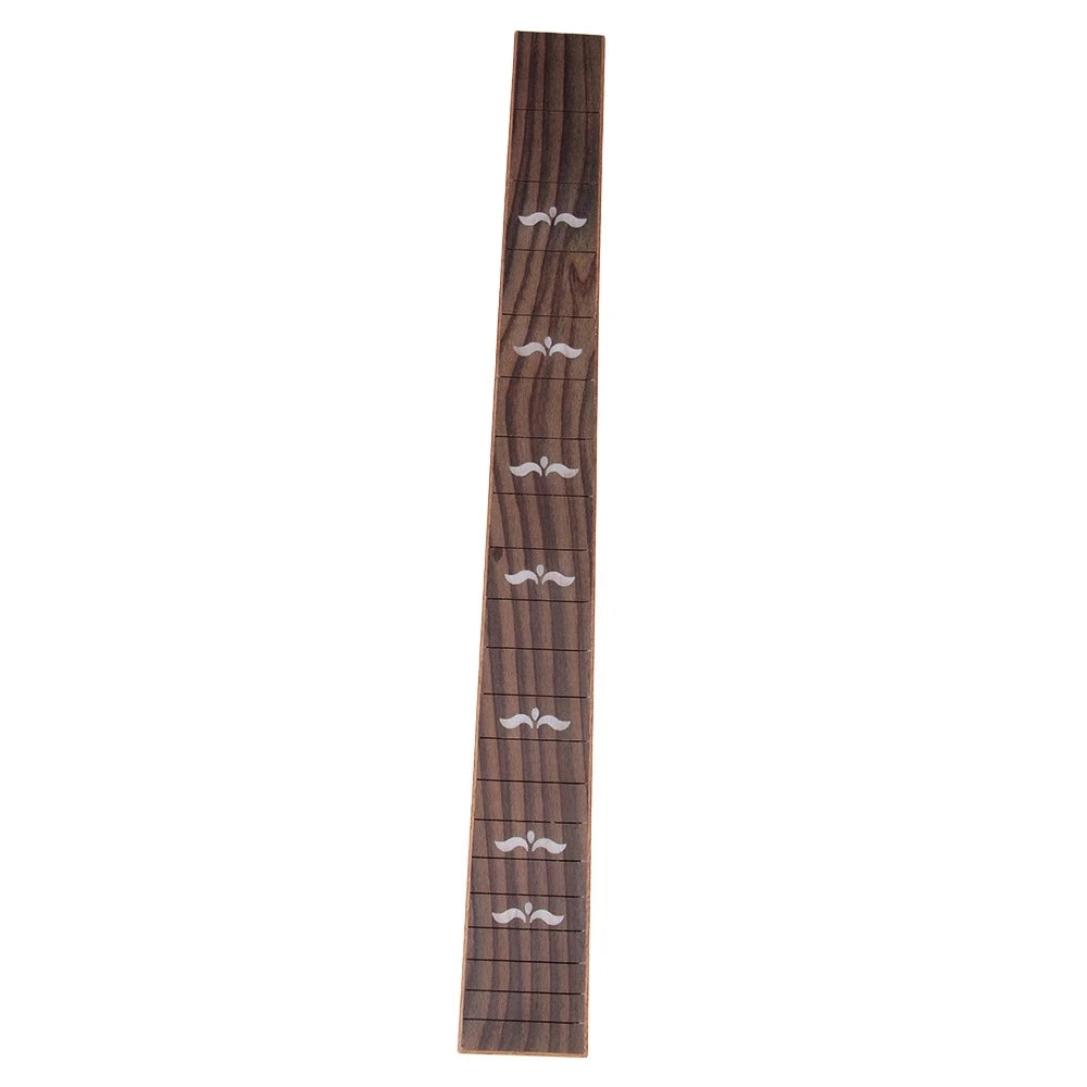 Rosewood Guitar Fingerboard — Decorative Shell Inlay for 41 Inch Acoustic Guitars