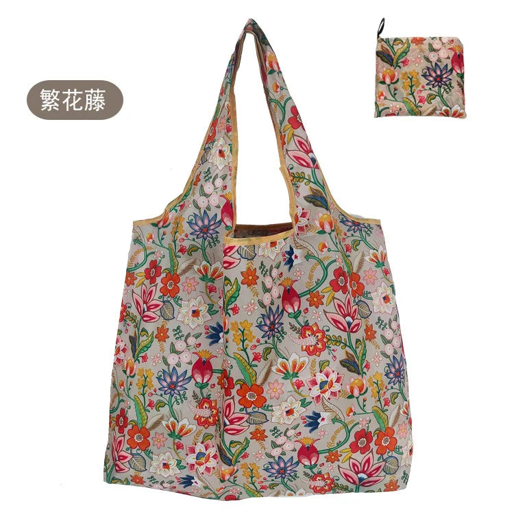 Foldable Reusable Shopping Bags — Heavy Duty Washable Grocery Totes