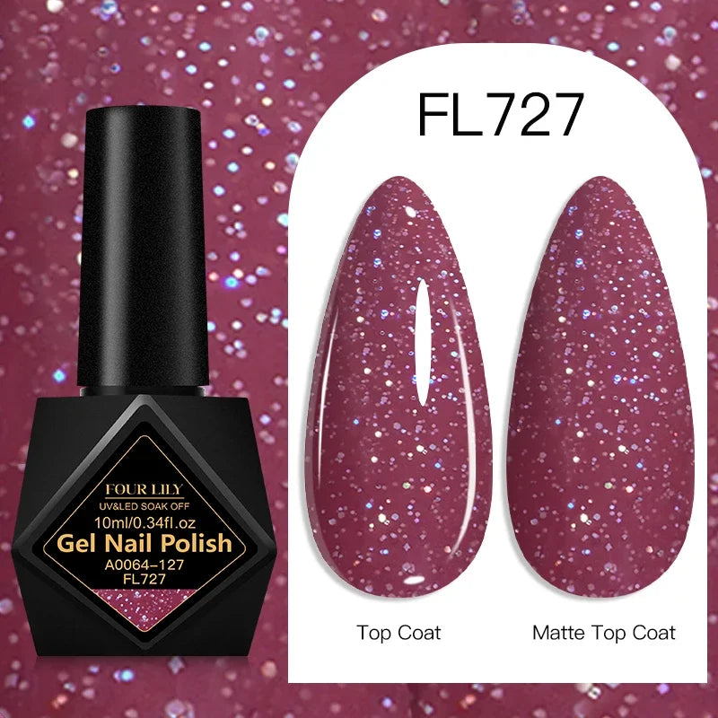 Four Lily Gel Nail Polish — Long Lasting Semi-Permanent Manicure Set