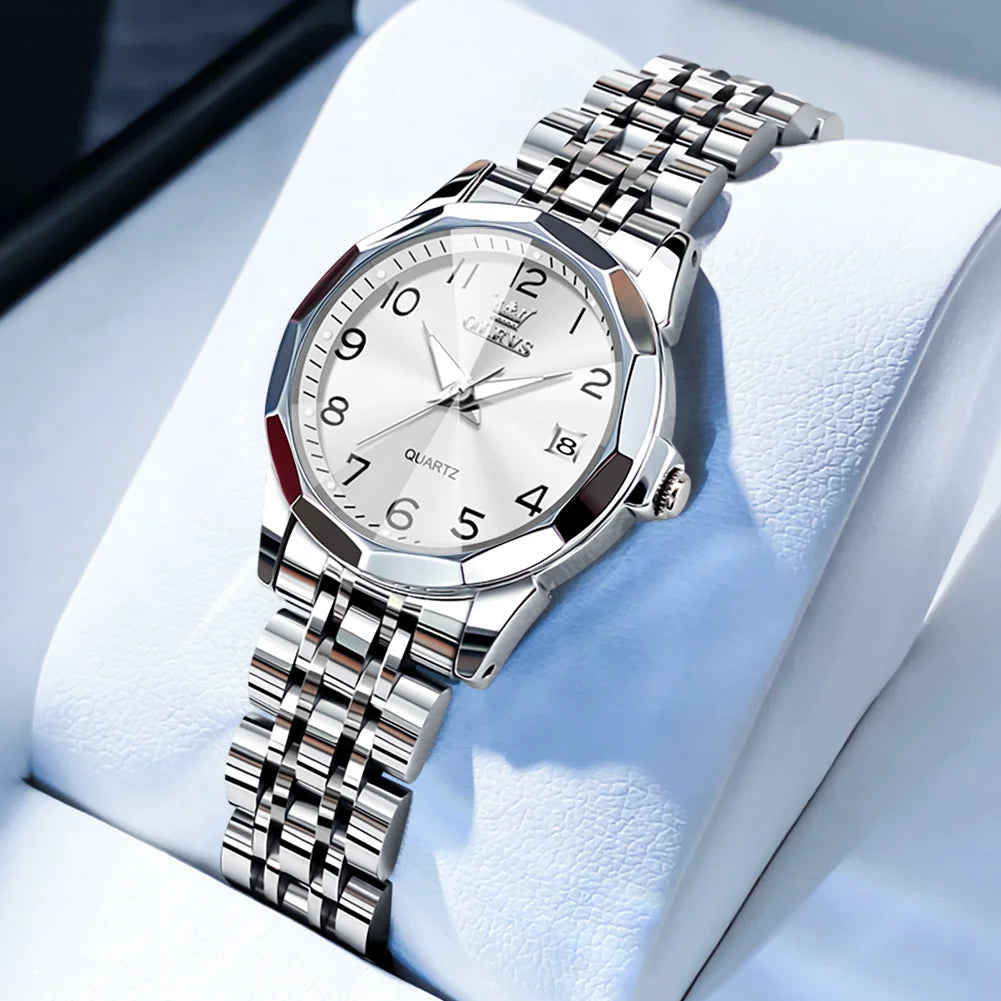 OLEVS 9931 Elegant Women's Watch — Luxury Stainless Steel Quartz Timepiece