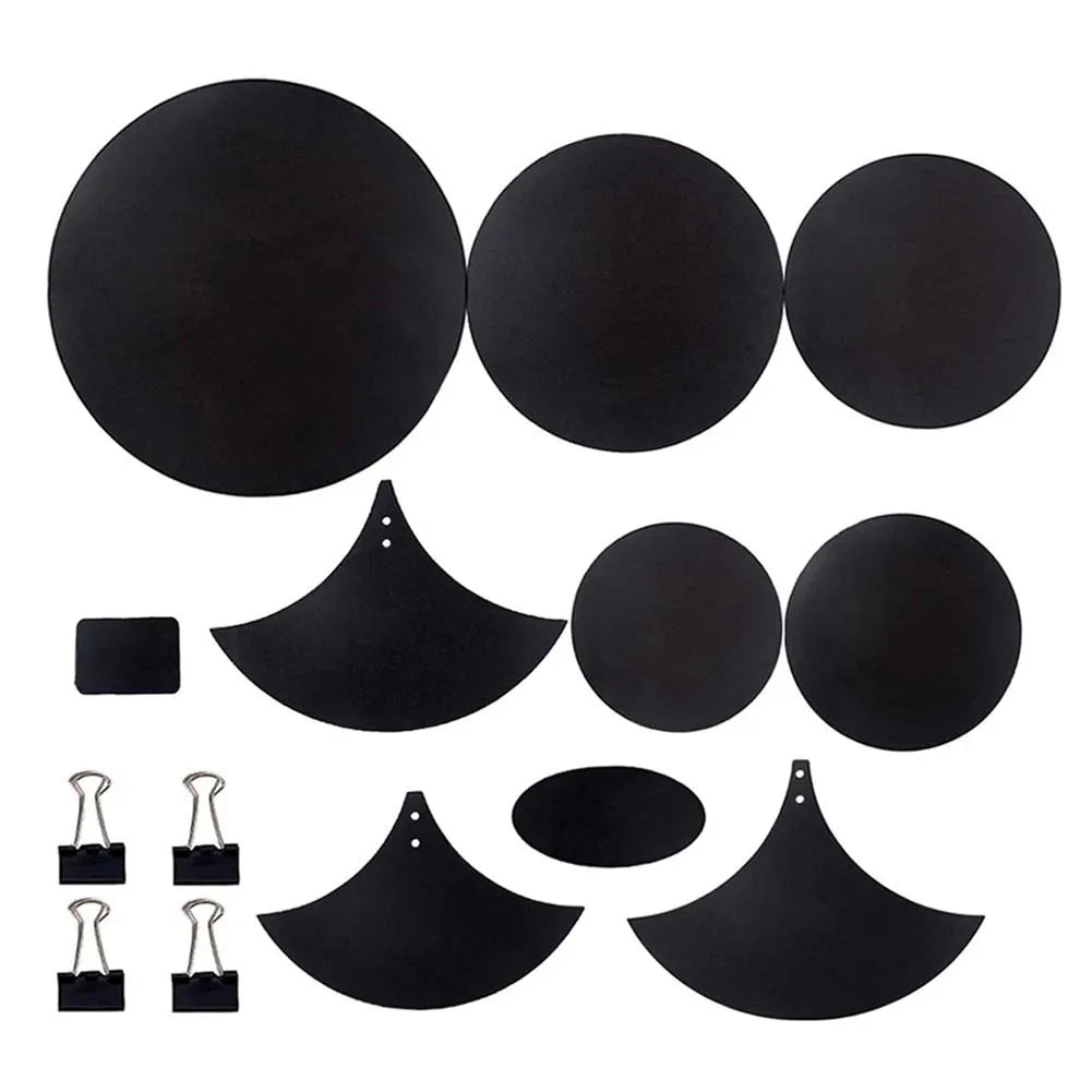 14-Piece Drum Mute Pad Set — Sound Dampening Practice Kit for Percussion