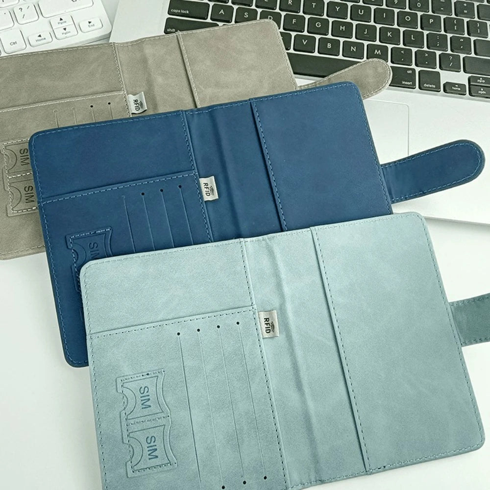 YIYUEQIANLI Passport Holder — RFID Blocking Travel Wallet Organizer