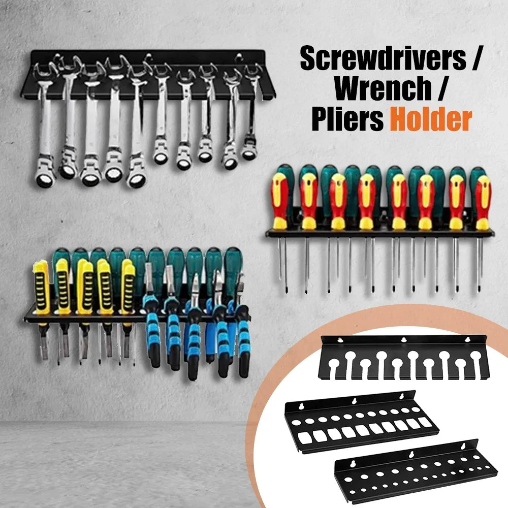 Wall Mount Tool Organizer — Space-Saving Hardware Storage Rack