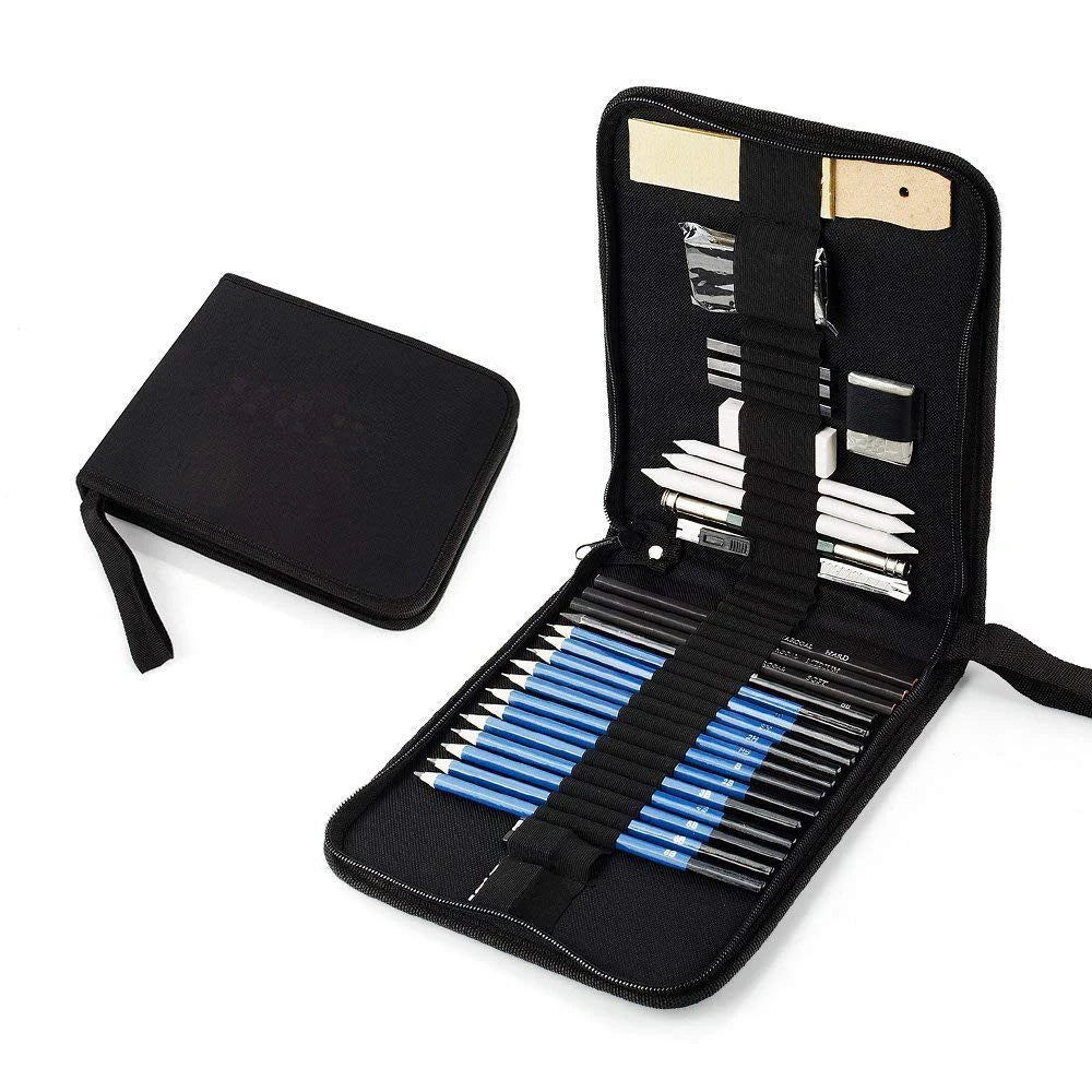 Professional 32-Piece Sketching Pencil Set — Complete Art Kit for Drawing