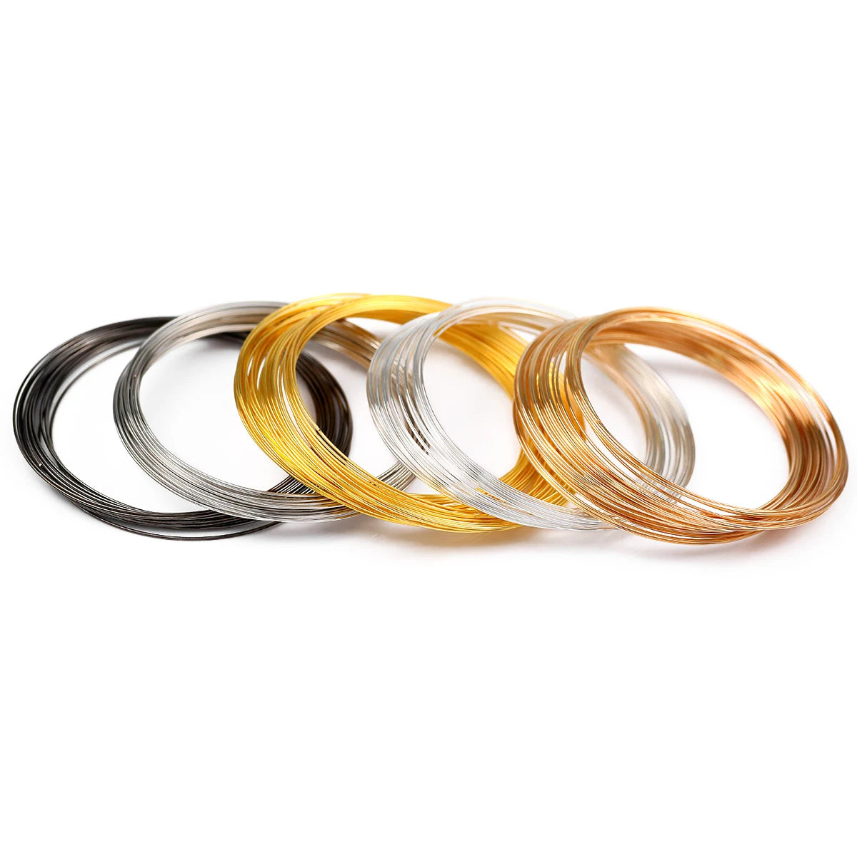 JHNBY Memory Steel Wire — 0.6mm Jewelry Making Findings, 50 Loops