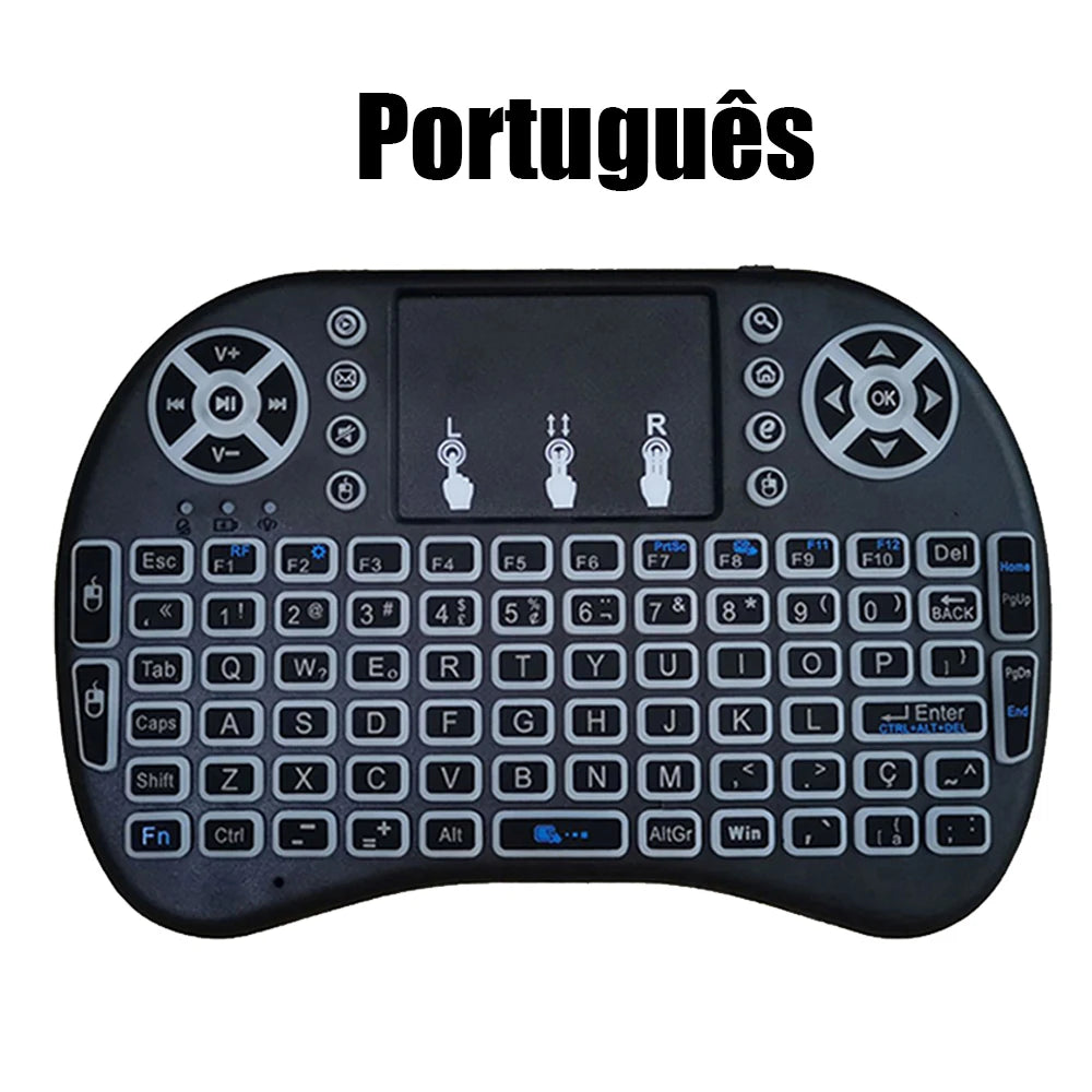 MRSVI Wireless Air Mouse and Keyboard — Backlit Mini Multimedia Controller