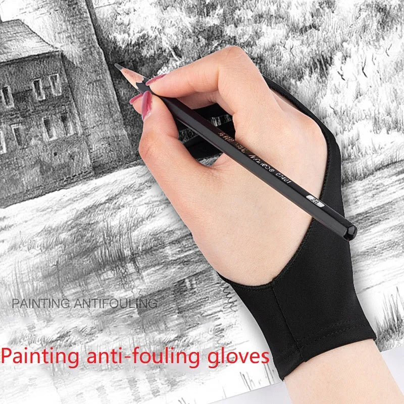 Digital Tablet Drawing Glove — Smooth Frictionless Surface for Artists