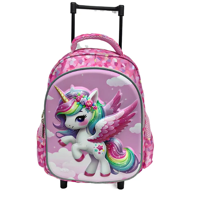 Kids Rolling School Backpack — Lightweight Wheeled Trolley Bag for Toddlers