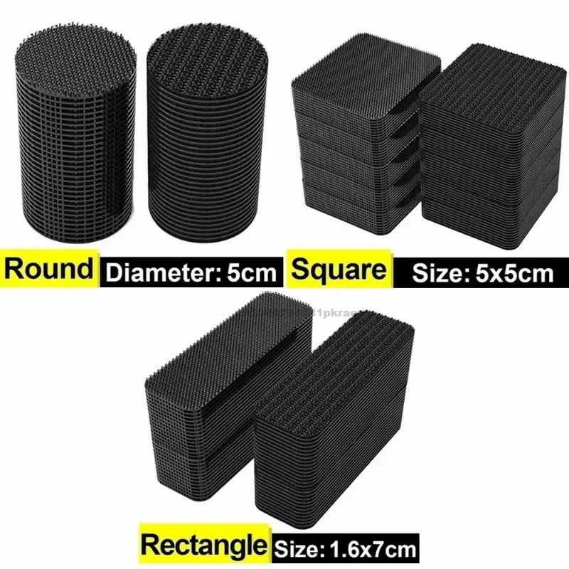 Self-Adhesive Hook and Loop Fasteners — Strong Double-Sided Car Mat Grippers