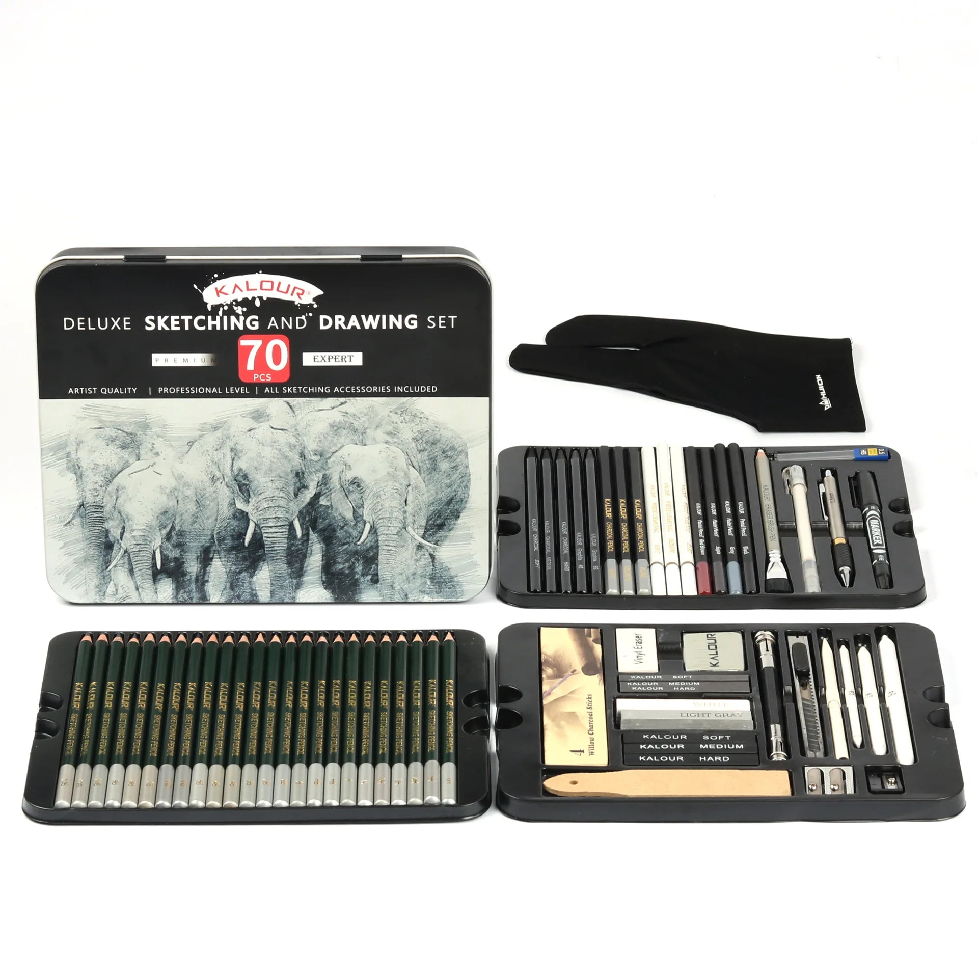 HOPK Professional Sketch Pencil Set — Comprehensive Drawing Kit for Artists