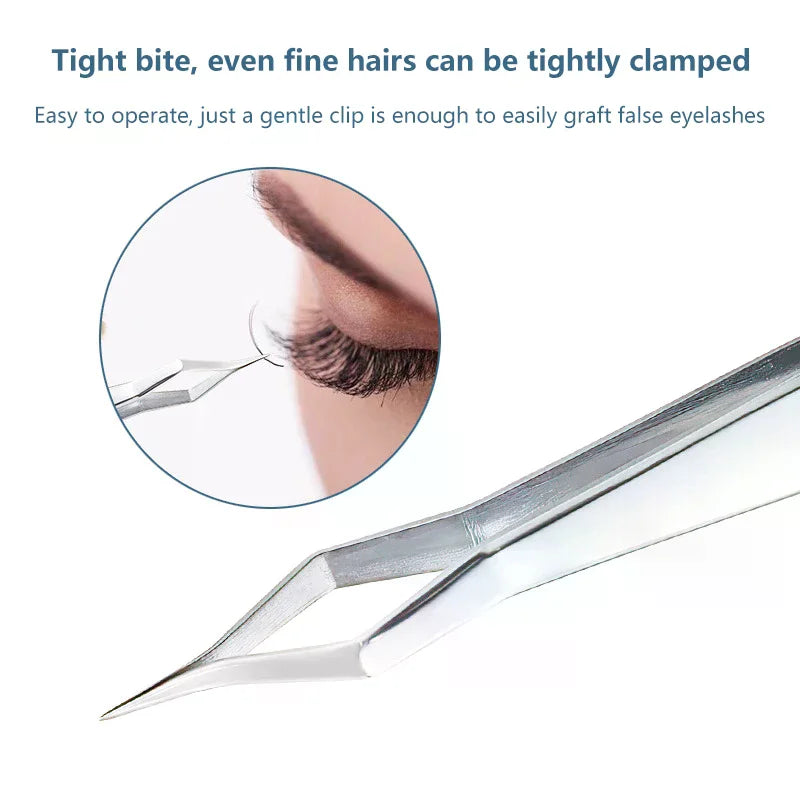 AACAR Lash Extension Tweezers — High Precision Stainless Steel Beauty Tool
