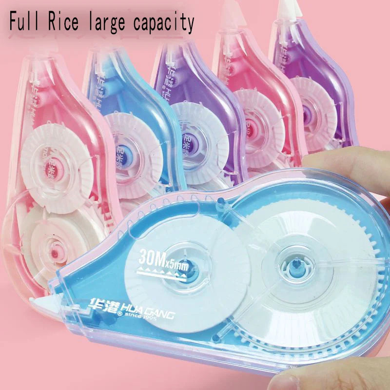Correction Tape 6-Pack Set — Large Capacity White Error Correction