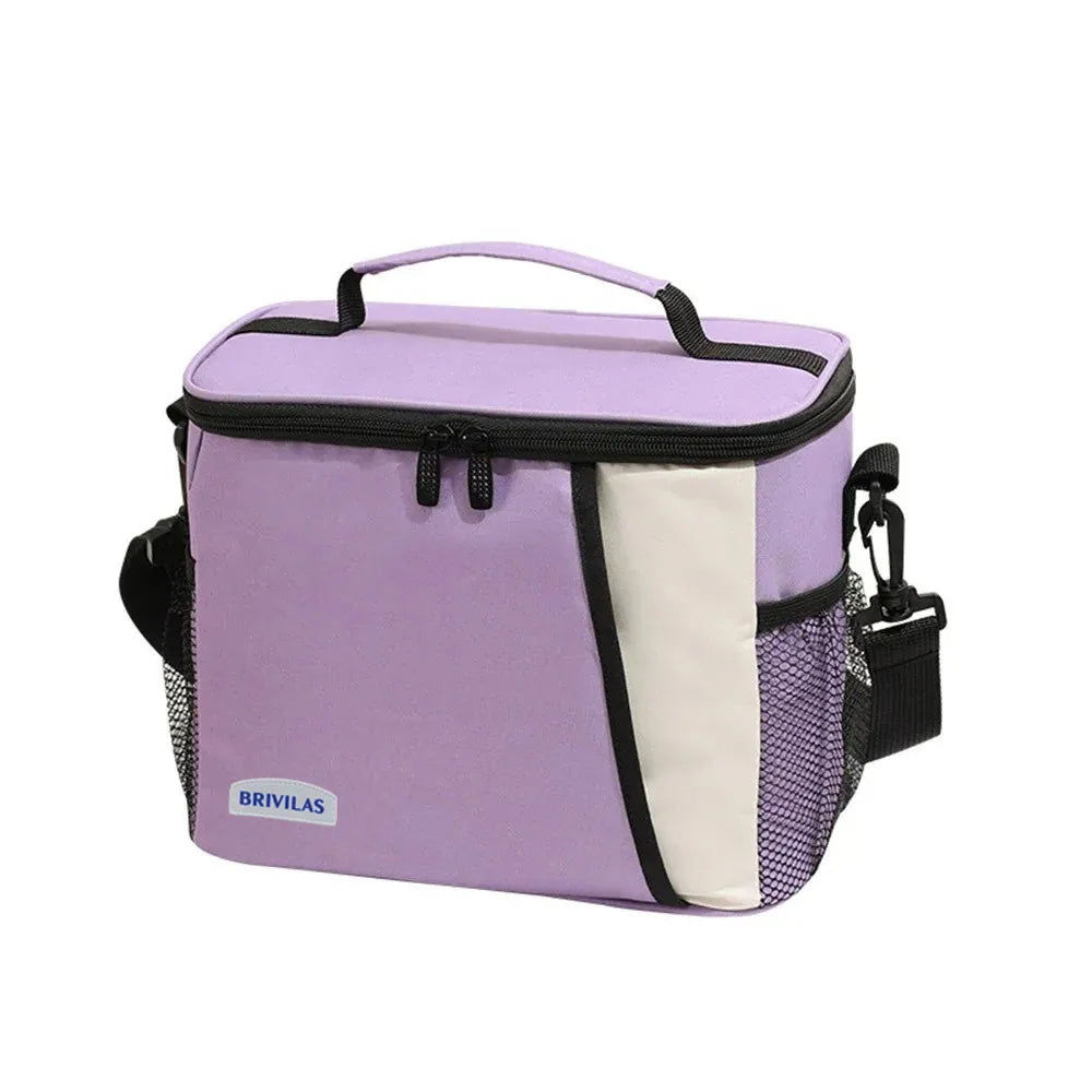TRISJEM Insulated Lunch Bag — Large Reusable Meal Carrier with Shoulder Strap