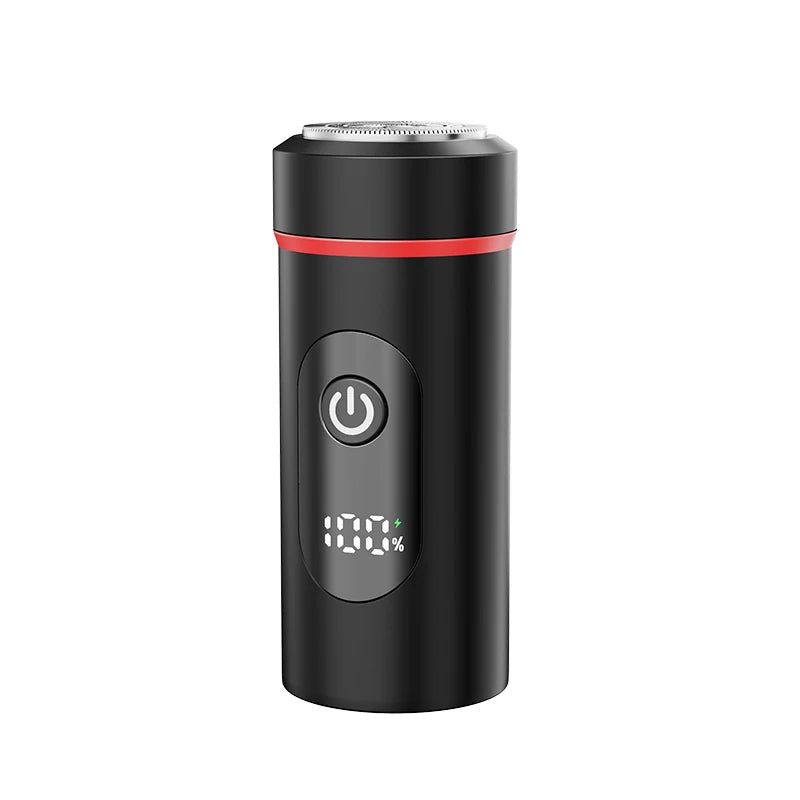 Men's Electric Rotary Shaver — Portable Design with LED Power Display