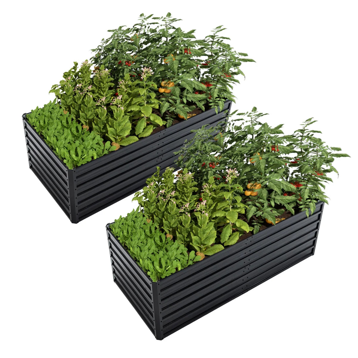 Metal Raised Garden Bed Kit — Rustproof Elevated Planter for Vegetables