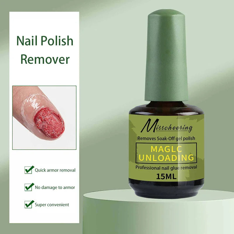 Fast Acting Gel Polish Remover — Professional Soak Off Nail Care, 15ml