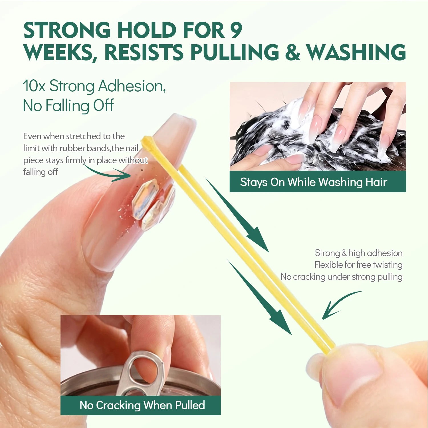 Nailpop Press On Nail Glue & Remover Kit — Long Lasting Strong Bond