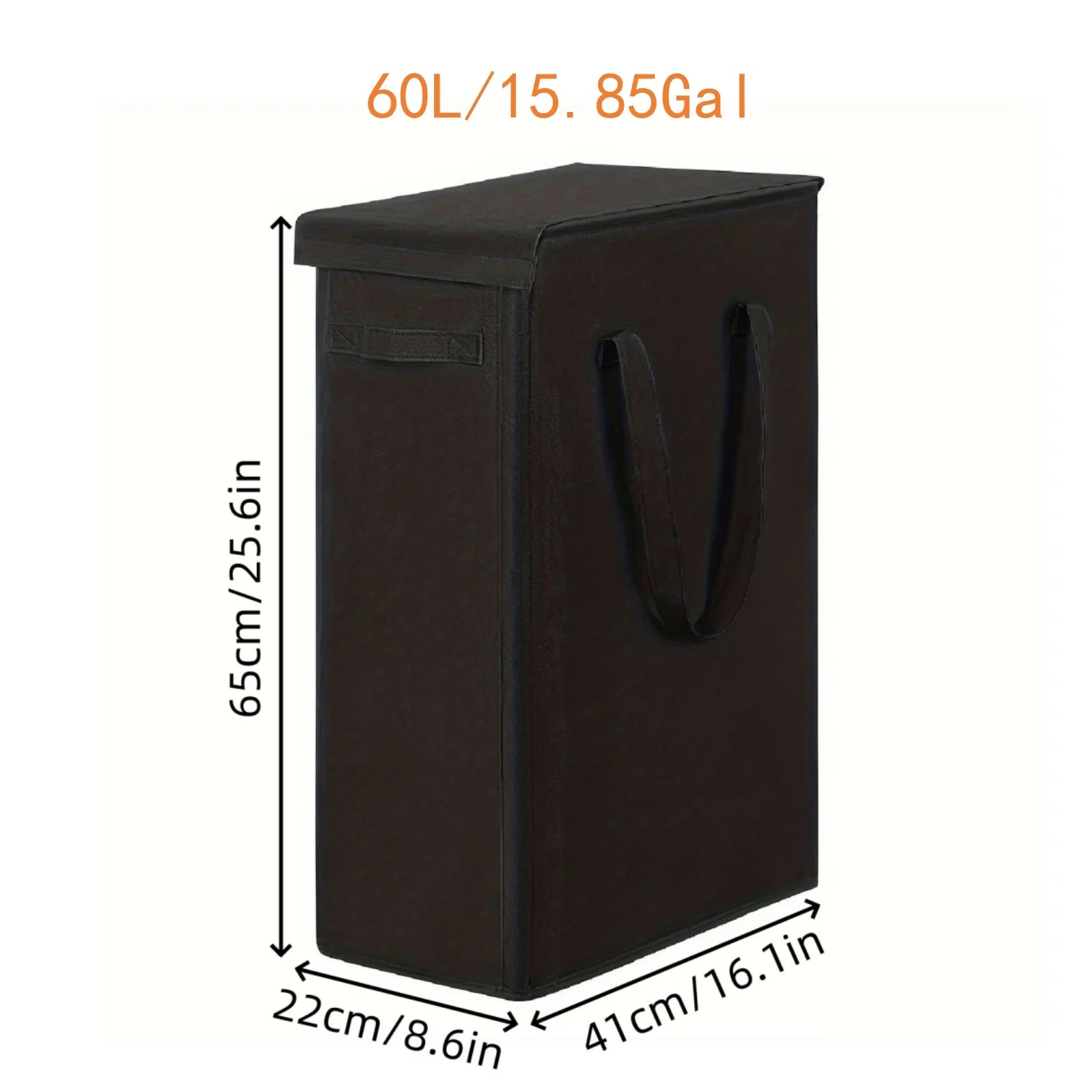 Rolling Laundry Hamper with Lid — Portable Oxford Fabric Storage Basket