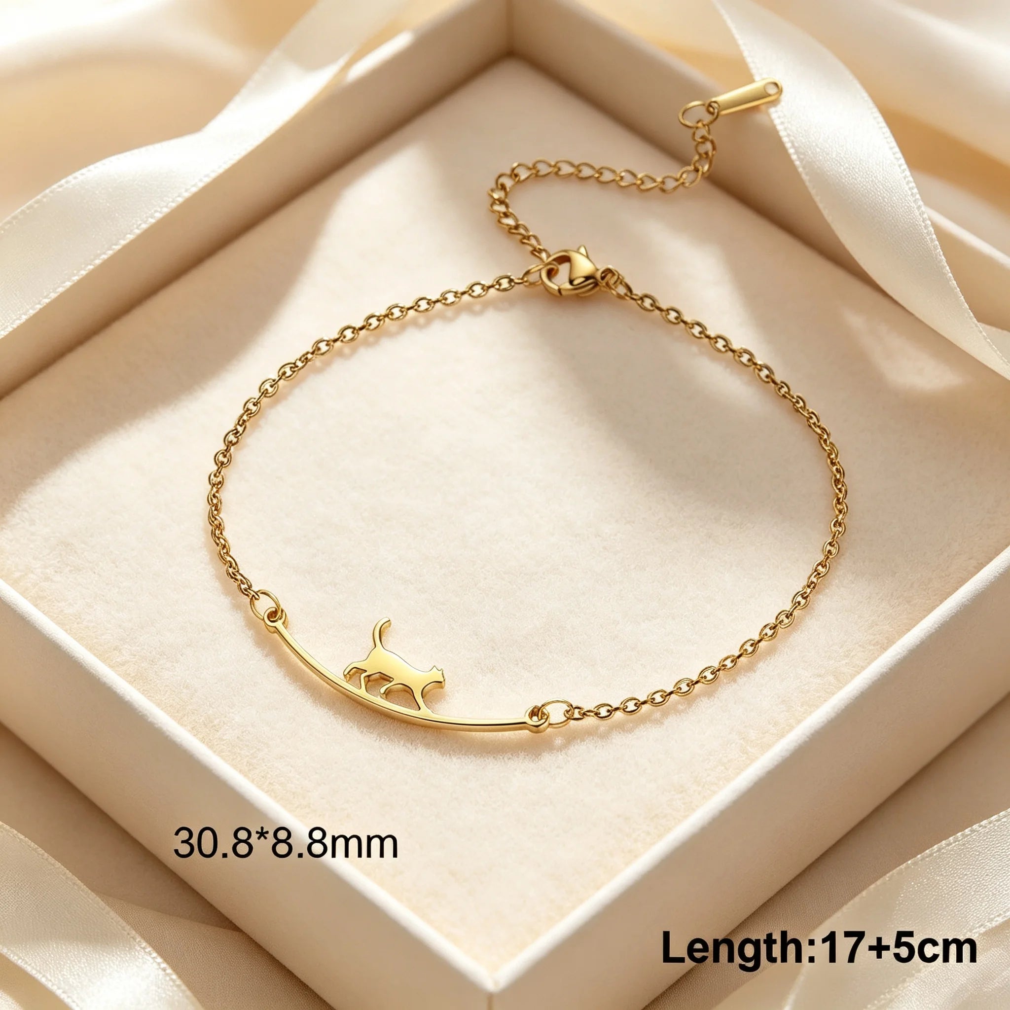Dachshund Dog Stainless Steel Bracelet — Elegant Animal Jewelry for Women