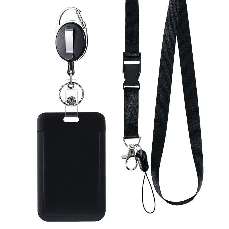 ZTBBAO Retractable Badge Holder — Durable ID Card Sleeve with Lanyard