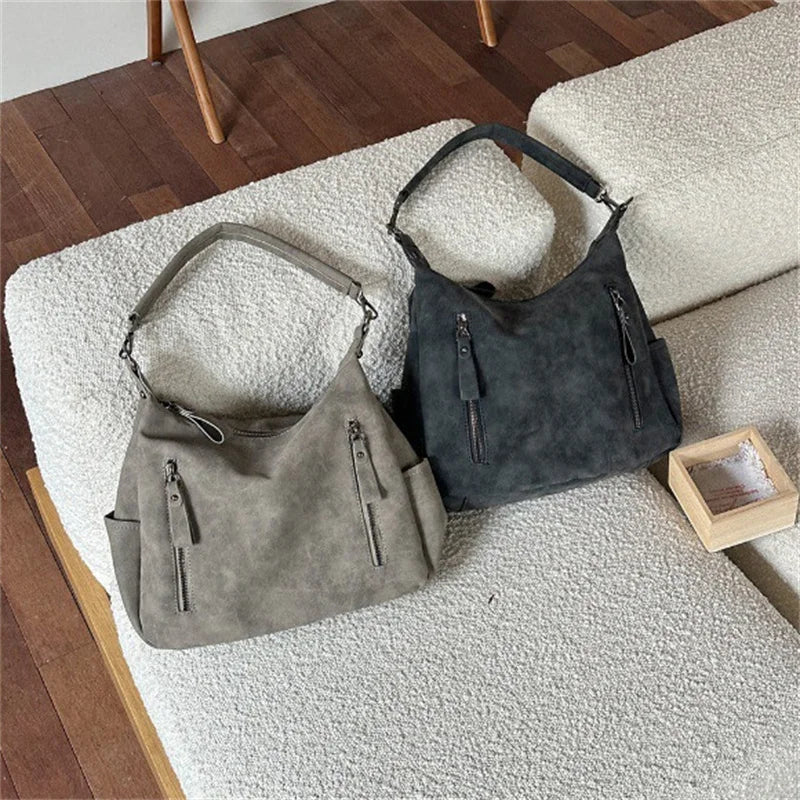 Yogodlns Women's Crossbody Bag — Large Capacity Matte PU Leather Purse