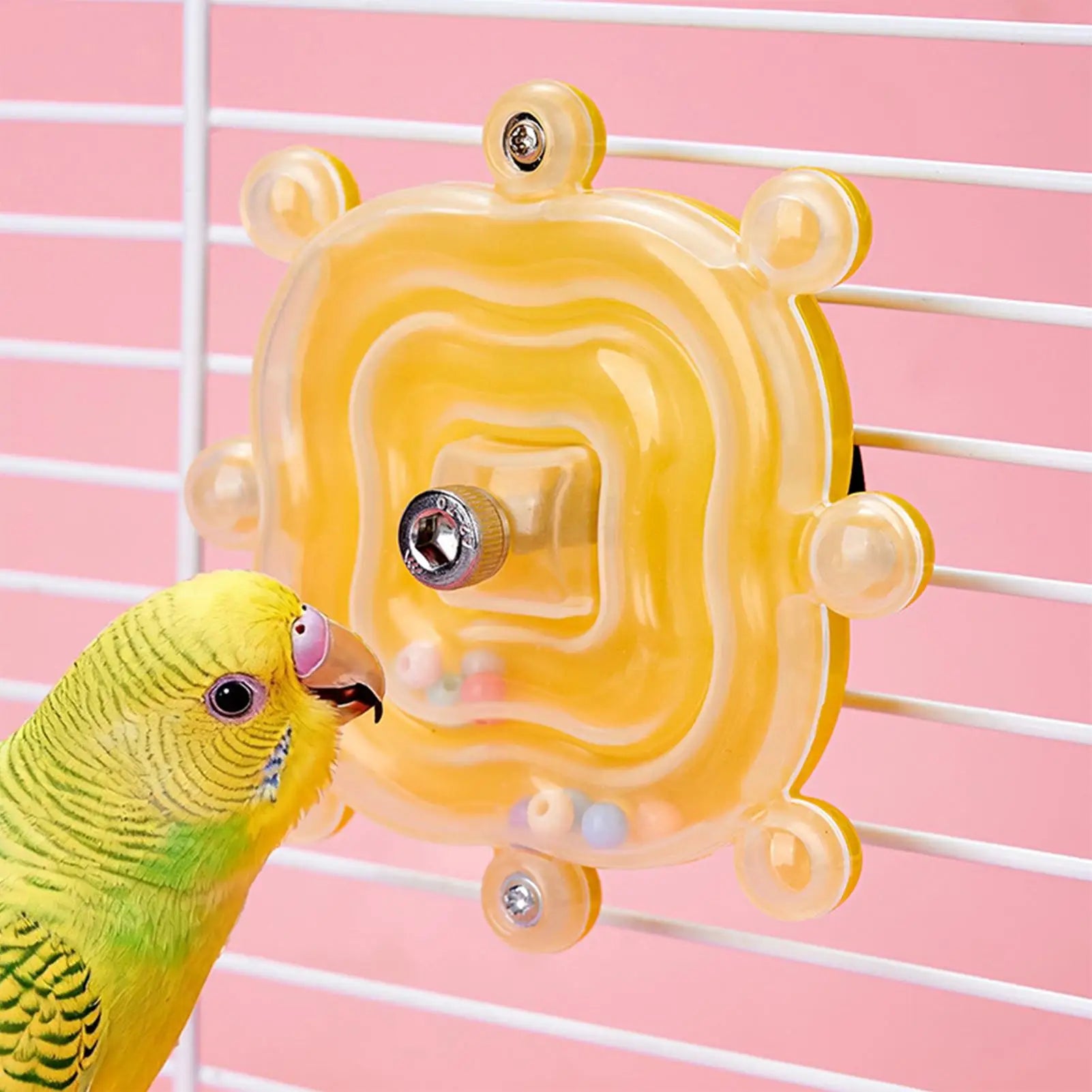 Rotating Interactive Bird Toy — Mental Stimulation & Beak Health Enrichment
