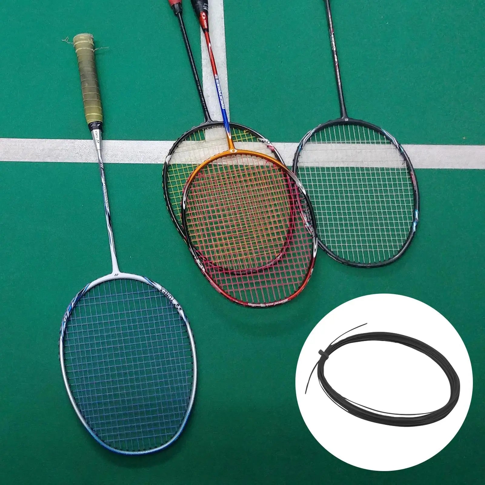Durable Badminton Racket String — High Elasticity Replacement Reel