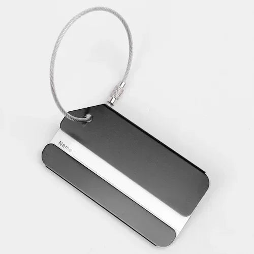 eTya Aluminum Alloy Luggage Tag — Durable Suitcase ID Holder for Travel