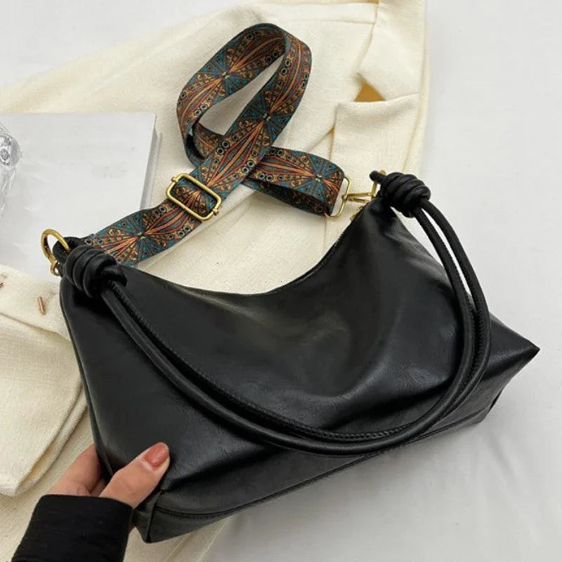 dawndesslo Women's PU Leather Tote Bag — Large Capacity Shoulder & Crossbody Bag