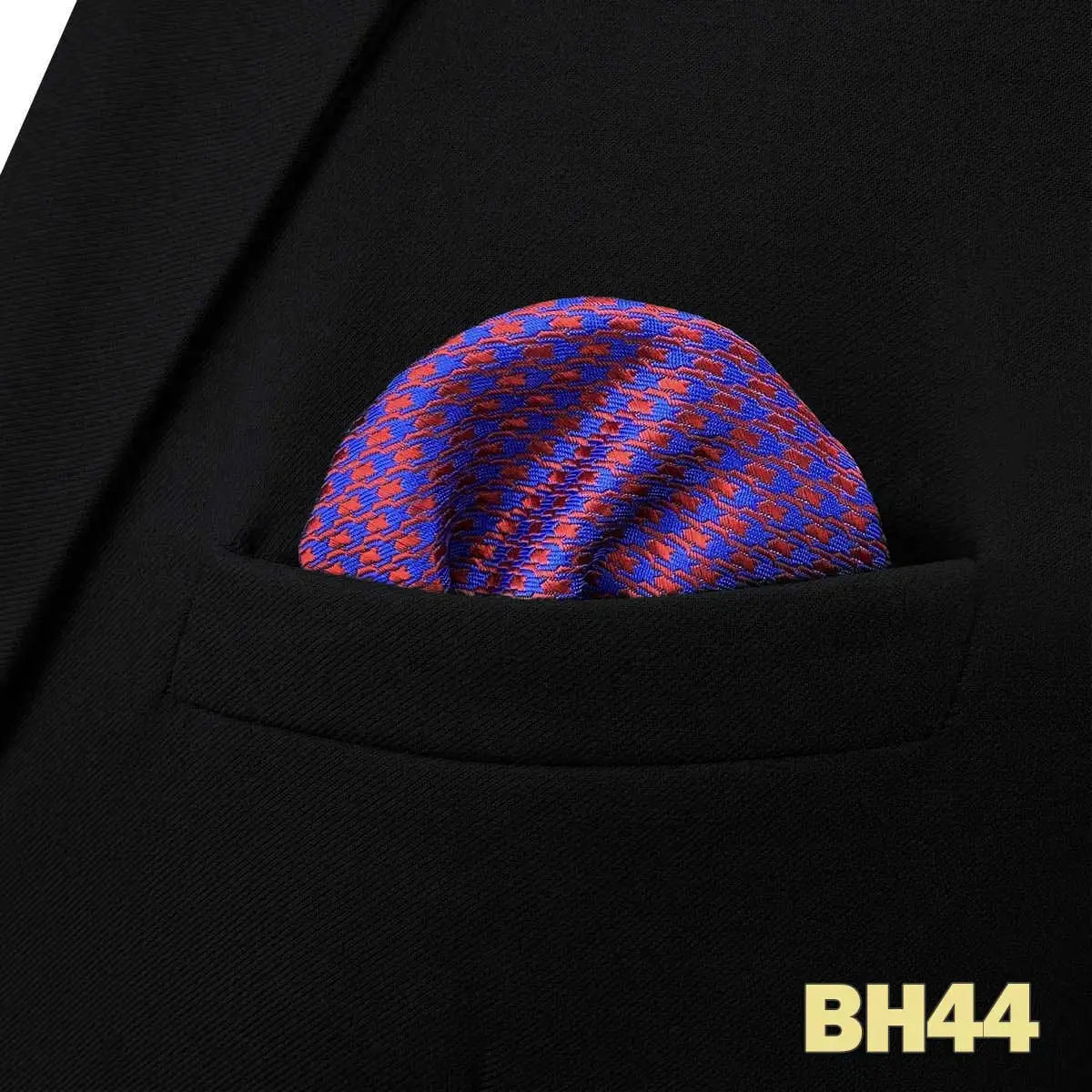 shlax&wing Men's Paisley Pocket Square — Elegant Microfiber Handkerchief for Suits